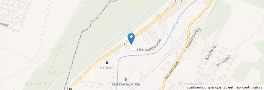 Mapa de ubicacion de Agip en Svizzera, Basilea Campagna, Bezirk Laufen, Duggingen.