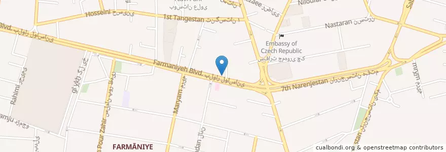 Mapa de ubicacion de کافه لمیز en イラン, テヘラン, شهرستان شمیرانات, テヘラン, بخش رودبار قصران.