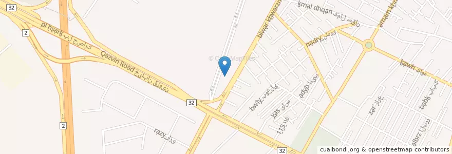 Mapa de ubicacion de ایستگاه تاکسی en ایران, استان البرز, شهرستان کرج, بخش مرکزی شهرستان کرج, کرج.