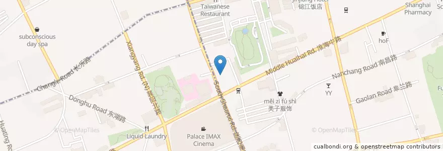 Mapa de ubicacion de Luckin Coffee en Cina, Shanghai, Distretto Di Xuhui.