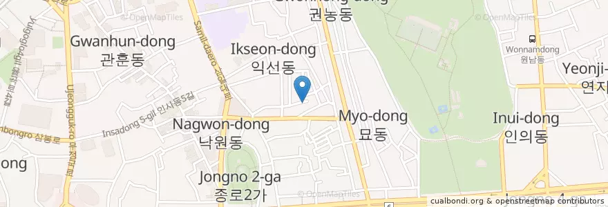 Mapa de ubicacion de Italian Dining en كوريا الجنوبية, سول, 종로구, 종로1·2·3·4가동.