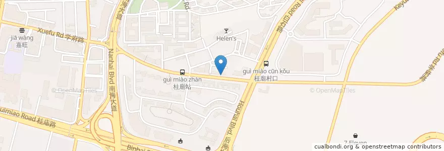 Mapa de ubicacion de Coffee and.. en China, Provincia De Cantón, Shenzhen, 南山区, 粤海街道.