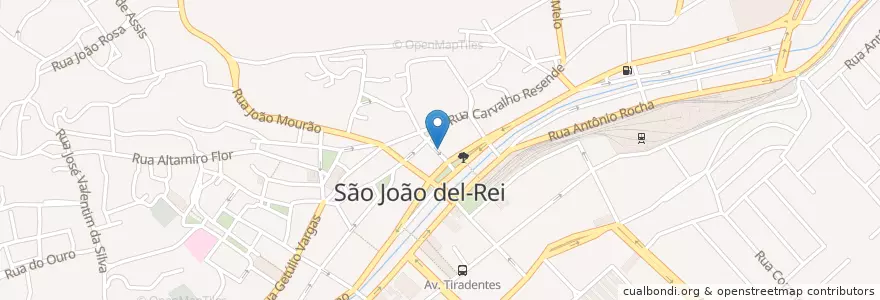 Mapa de ubicacion de Picole do Amado en ブラジル, 南東部地域, ミナス ジェライス, Região Geográfica Intermediária De Barbacena, Microrregião São João Del-Rei, São João Del-Rei.