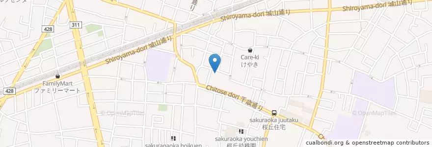 Mapa de ubicacion de 伊丹外科 en 日本, 東京都, 世田谷区.