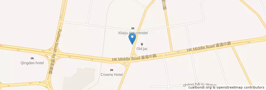 Mapa de ubicacion de Cherry en چین, شاندونگ, 青岛市, 市南区.