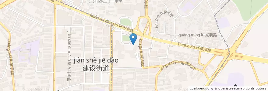 Mapa de ubicacion de HSBC en China, Provincia De Cantón, Cantón, 越秀区, 华乐街道.