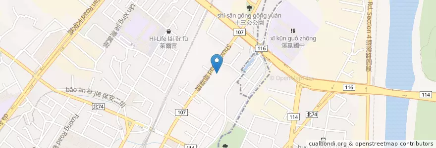 Mapa de ubicacion de 樹林藝文中心 en Taiwan, Nuova Taipei, Distretto Di Shulin.