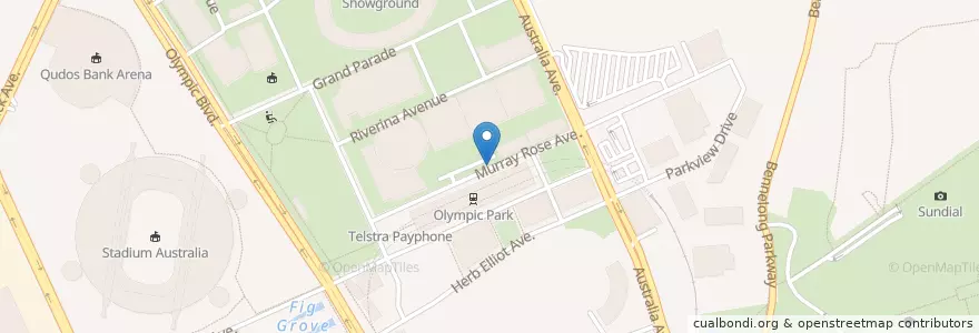 Mapa de ubicacion de NRMA Fast Charger en Australia, Nuovo Galles Del Sud, Sydney, City Of Parramatta Council.