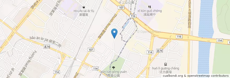 Mapa de ubicacion de 樹林藝文綜合行政大樓 en تايوان, تايبيه الجديدة, 樹林區.