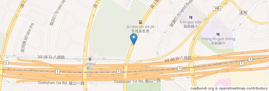Mapa de ubicacion de 林口郵局 en 臺灣, 新北市.