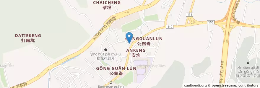 Mapa de ubicacion de 安康立體停車場 en Tayvan, 新北市, 新店區.