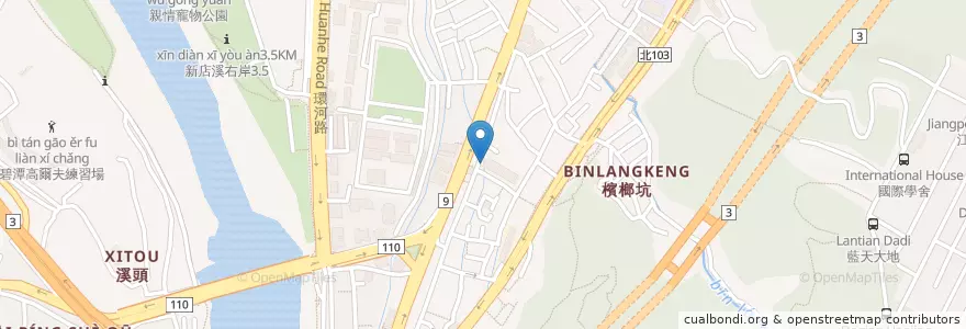 Mapa de ubicacion de 光明街 en 臺灣, 新北市, 新店區.