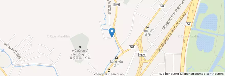 Mapa de ubicacion de 御史路1巷 en Taiwan, 新北市, 五股區.