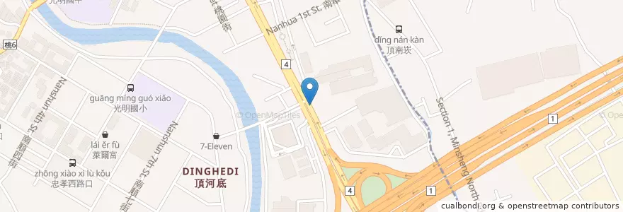 Mapa de ubicacion de 新南路一段榮興路口 en 臺灣, 桃園市, 蘆竹區.