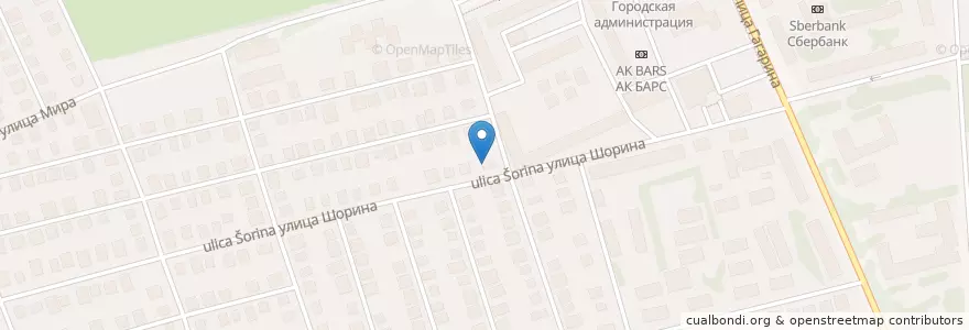 Mapa de ubicacion de Red Rocket bar en Rusia, Приволжский Федеральный Округ, Óblast De Kírov, Городской Округ Вятские Поляны.