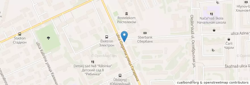 Mapa de ubicacion de Бережная аптека en Russland, Föderationskreis Wolga, Oblast Kirow, Городской Округ Вятские Поляны.