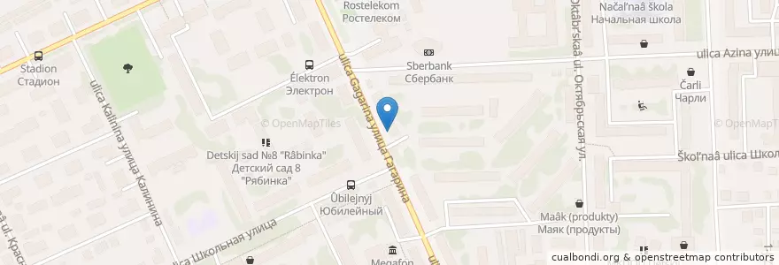 Mapa de ubicacion de Альфарма en ロシア, 沿ヴォルガ連邦管区, キーロフ州, ヴャーツキエ・ポリャーヌィ管区.