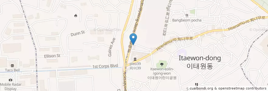 Mapa de ubicacion de Wine 1900 Beer 1900 en Республика Корея, Сеул, 용산구, 용산2가동.