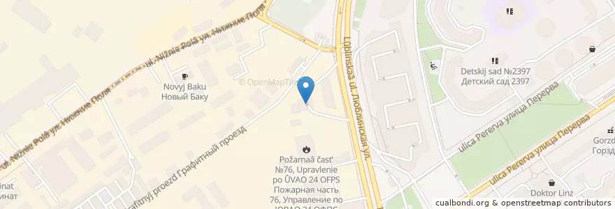 Mapa de ubicacion de Роснефть en Rusia, Distrito Federal Central, Москва, Юго-Восточный Административный Округ, Район Марьино.