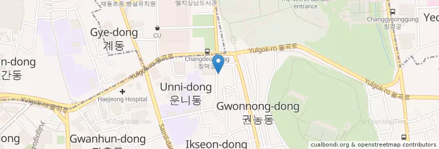Mapa de ubicacion de Coffee Là en Республика Корея, Сеул, 종로구, 종로1·2·3·4가동.