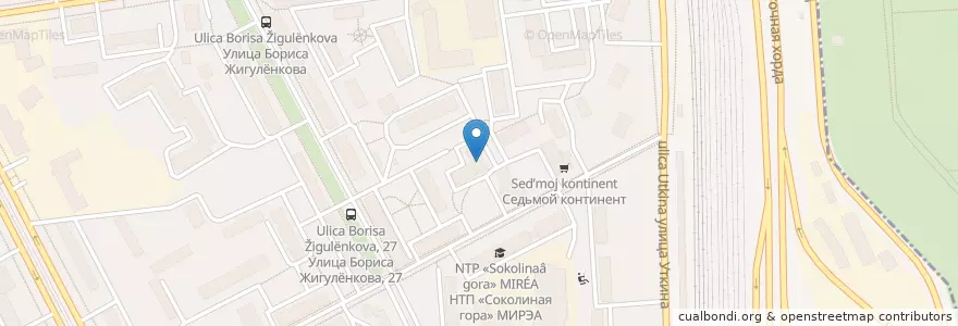 Mapa de ubicacion de Адент en Russia, Distretto Federale Centrale, Москва, Восточный Административный Округ, Район Соколиная Гора.