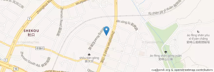 Mapa de ubicacion de 清水天主堂 en Taiwan, Taichung, 清水區.