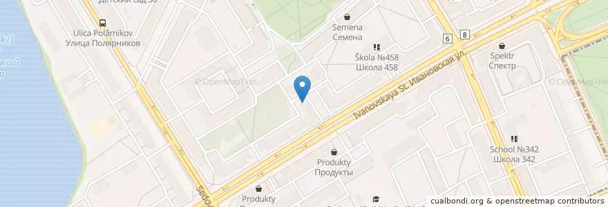 Mapa de ubicacion de Кальянная Feromon Freemen's club en Russie, District Fédéral Du Nord-Ouest, Oblast De Léningrad, Saint-Pétersbourg, Невский Район, Ивановский Округ.