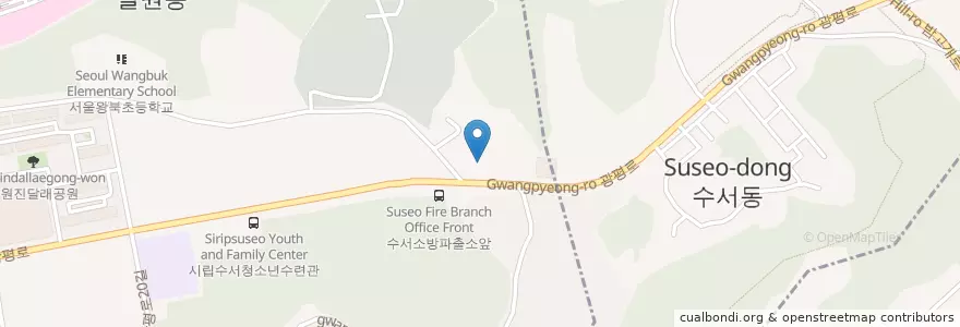 Mapa de ubicacion de 태화기독교사회복지관 en Corée Du Sud, Séoul, 강남구, 일원본동.