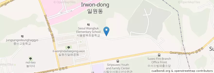 Mapa de ubicacion de 삼성서울병원 어린이집 en Corée Du Sud, Séoul, 강남구, 일원본동.