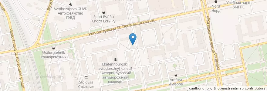 Mapa de ubicacion de Почтовое отделение № 62 en روسيا, منطقة فيدرالية أورالية, أوبلاست سفردلوفسك, بلدية يكاترينبورغ.