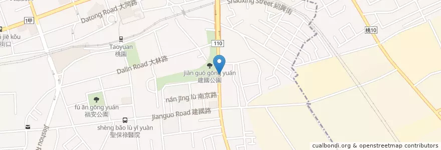 Mapa de ubicacion de 桃鶯動物醫院 en Taiwan, 桃園市, 桃園區.