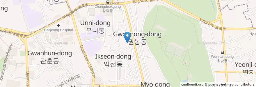 Mapa de ubicacion de Farmer's Barn en Corée Du Sud, Séoul, 종로구, 종로1·2·3·4가동.