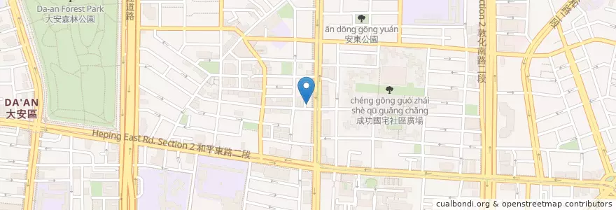 Mapa de ubicacion de 復興教會 en Taiwan, 新北市, Taipei, 大安區.