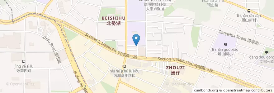 Mapa de ubicacion de 春芳號 en Taiwan, Nuova Taipei, Taipei, Distretto Di Neihu.