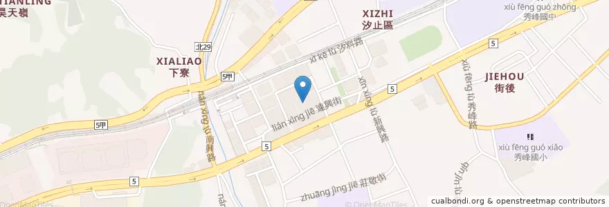 Mapa de ubicacion de 杏萱婦產科診所 en تايوان, تايبيه الجديدة, 汐止區.