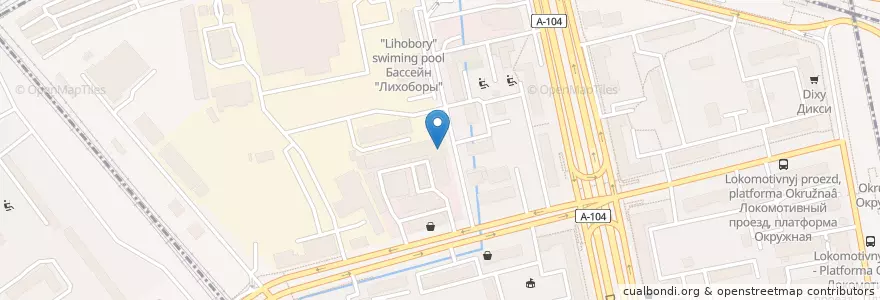 Mapa de ubicacion de Бистро 3.6 en Rusia, Центральный Федеральный Округ, Москва, Северный Административный Округ, Тимирязевский Район.
