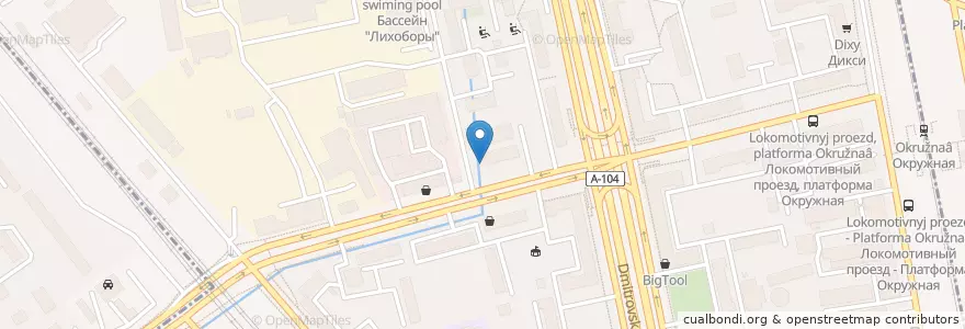 Mapa de ubicacion de Шашлычная en Rússia, Distrito Federal Central, Москва, Северный Административный Округ, Тимирязевский Район.