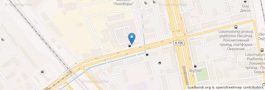Mapa de ubicacion de Московская сеть кальянных en Russia, Central Federal District, Moscow, Northern Administrative Okrug, Timiryazevsky District.