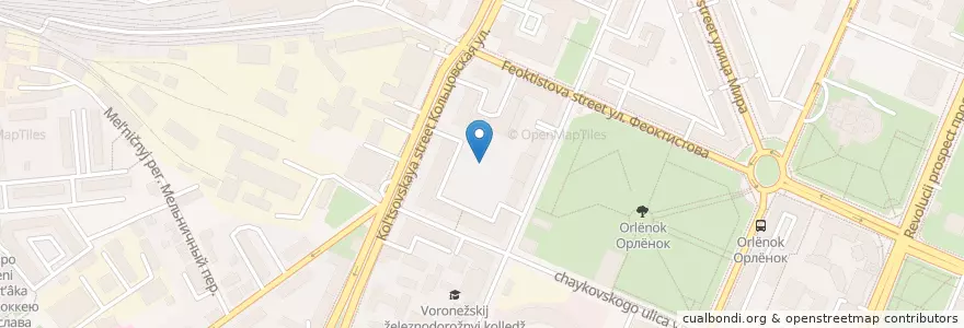 Mapa de ubicacion de Яндекс такси воронеж en Russland, Föderationskreis Zentralrussland, Oblast Woronesch, Городской Округ Воронеж.
