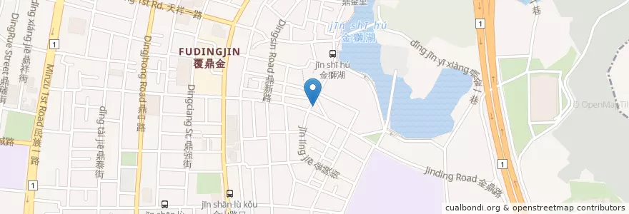 Mapa de ubicacion de 早餐店 en 台湾, 高雄市, 三民区.