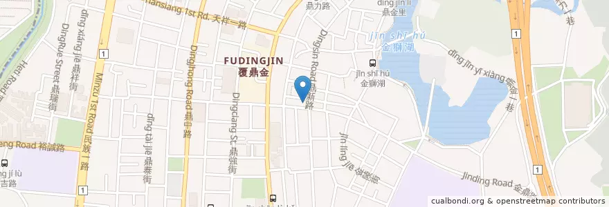 Mapa de ubicacion de 燒肉飯 en 타이완, 가오슝시, 싼민구.