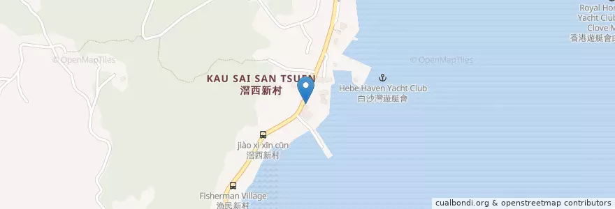 Mapa de ubicacion de 白沙灣停車場公廁 Pak Sha Wan Carpark Public Toilet en 中国, 広東省, 香港, 新界, 西貢區 Sai Kung District.