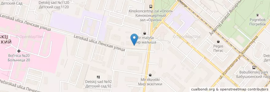 Mapa de ubicacion de Пять плюс en Rusland, Centraal Federaal District, Moskou, Северо-Восточный Административный Округ, Бабушкинский Район.