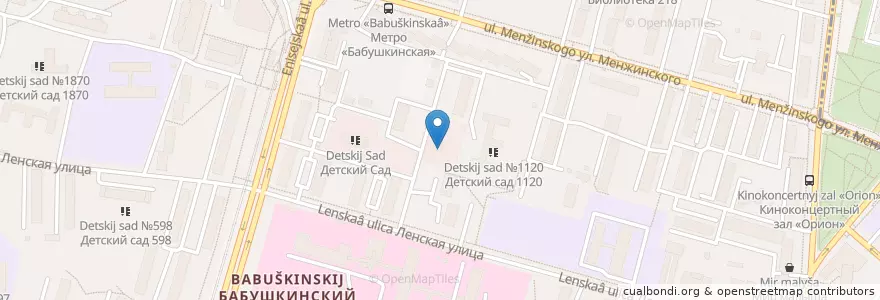 Mapa de ubicacion de ПроспекТ en Rusia, Distrito Federal Central, Москва, Северо-Восточный Административный Округ, Бабушкинский Район.
