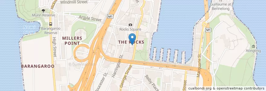 Mapa de ubicacion de Starbucks en أستراليا, نيوساوث ويلز, Council Of The City Of Sydney, Sydney.