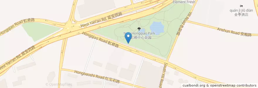 Mapa de ubicacion de yi - the coffee club en 中国, 上海市, 長寧区.