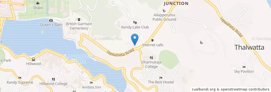 Mapa de ubicacion de K.M.C. CEO E Dr. Silva Memorial Clinic en سريلانكا, මධ්‍යම පළාත, මහනුවර දිස්ත්‍රික්කය.