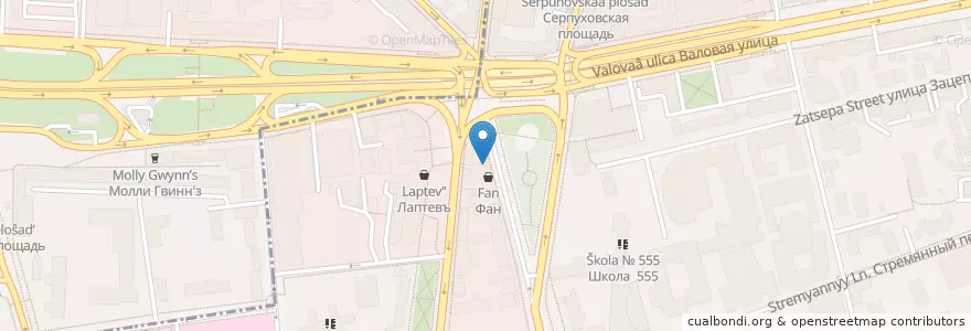 Mapa de ubicacion de Scrocchiarella en Russie, District Fédéral Central, Moscou, Центральный Административный Округ, Район Замоскворечье.