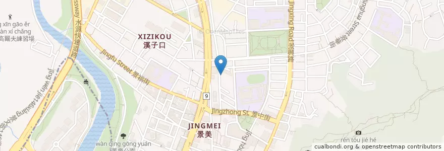 Mapa de ubicacion de 北方老媽麵館 en Taiwan, 新北市, Taipé, 文山區.