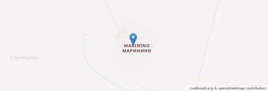 Mapa de ubicacion de Маринино en Russland, Föderationskreis Zentralrussland, Oblast Jaroslawl, Некрасовский Район, Сельское Поселение Красный Профинтерн, Маринино.